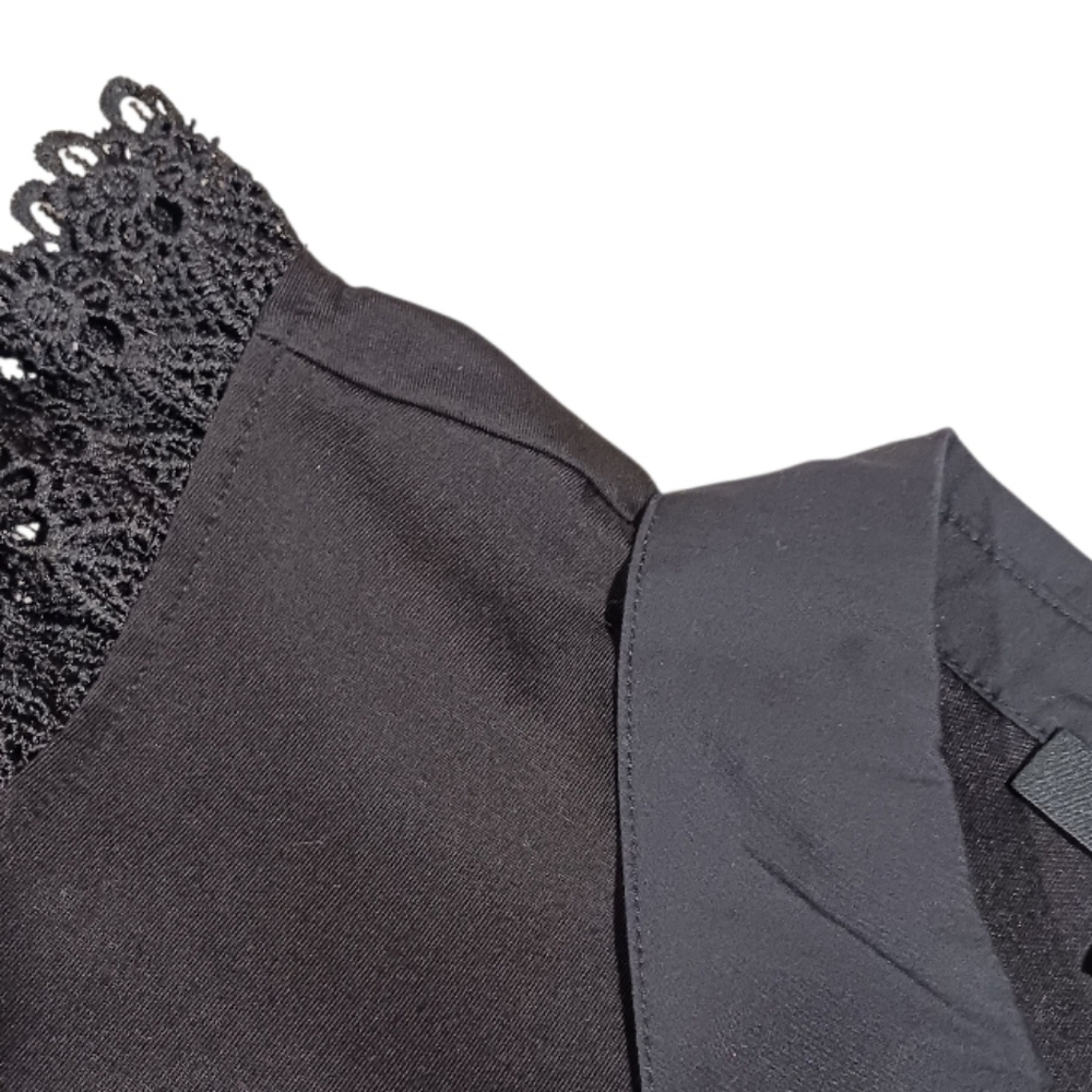Marc NY Lace Cap Sleeve Collared Polo Top - Picture 5 of 7